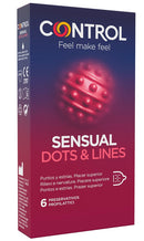 CONTROL sensual dots&lines profilattici 6 pezzi