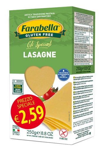 Farabella lasaña promo 250 g x 6 piezas