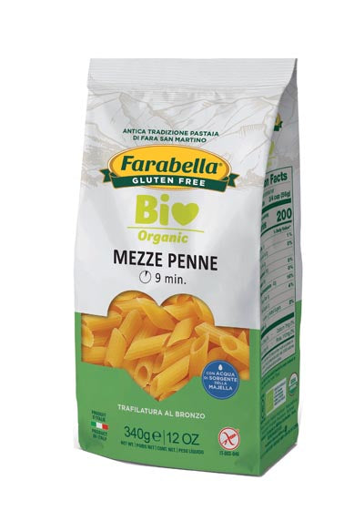 Farabella mezze penne arroz con maíz ecológico 340 g