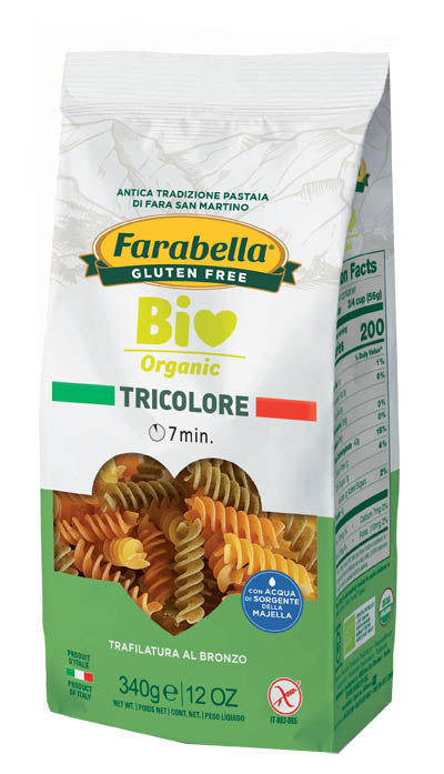 Farabella fusilli tricolor ecológico 340 g