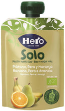 Hero solo frutta frullata 100% bio banana pera arancia 100 g