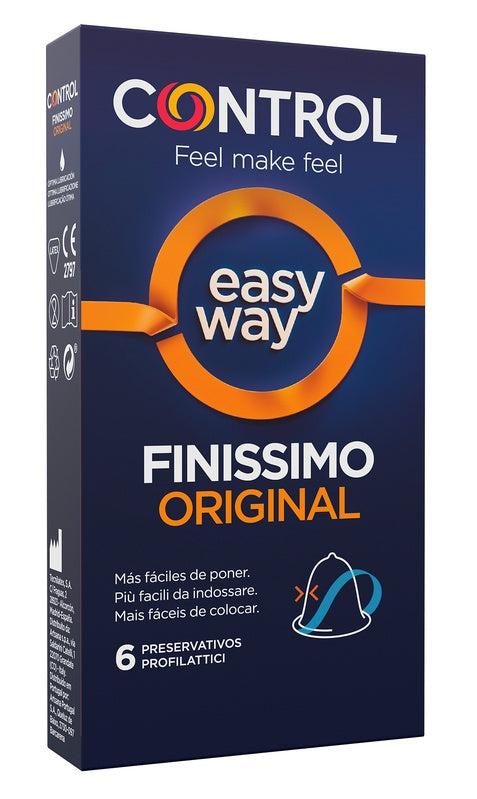 Profilattico control finissimo original easy way 6 pezzi