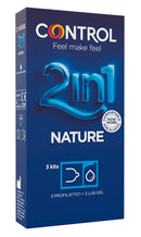 CONTROL 2in1 nature 2,0 + nature lube 3+ 3 pezzi