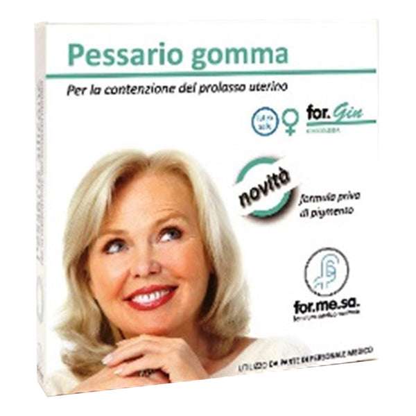 Pessario in gomma senza pigmento per la contenzione del prolasso uterino diametro 70 mm