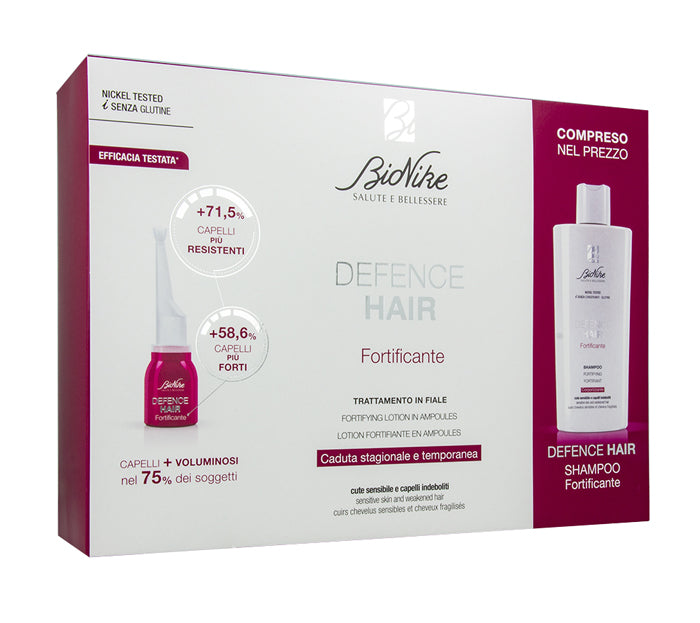 Defence hair bipack ridensificante 21 fiale 6 ml + shampoo 200 ml