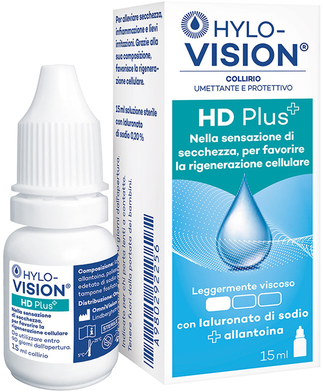 Hylovision hd plus collirio umettante e protettivo 15 ml