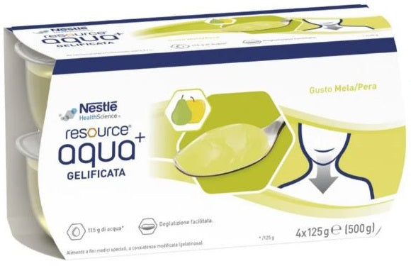 Resource aqua acqua gelificata+applepear cup 6 4x125 g