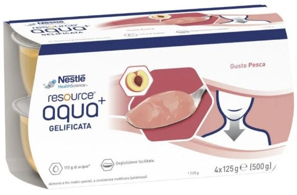 Resource aqua acqua gelificata+peach cup 6 4x125 g