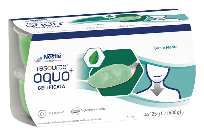 Resource aqua acqua gelificata+mint cup 6 4x125 g