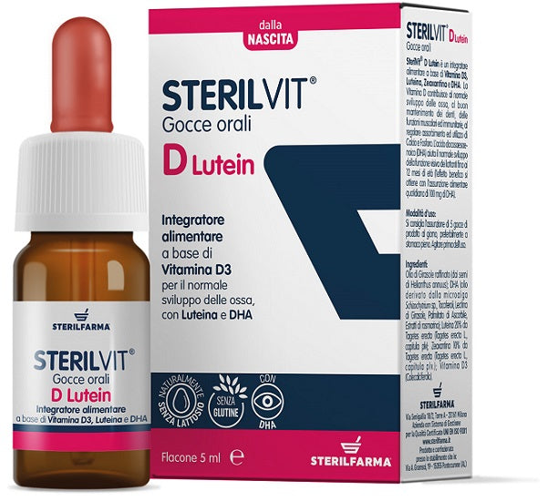 Sterilvit d lutein dha drops 5 ml