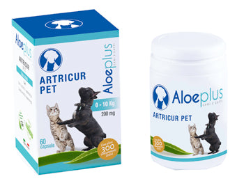 Aloeplus artricur mascotas perros/gatos 0-11 kg 12 g 60 cápsulas