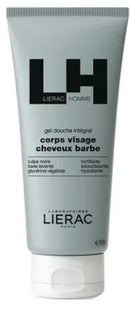 LIERAC - Homme Gel doccia Multifunzione Viso Corpo Capelli e Barba 200 ml