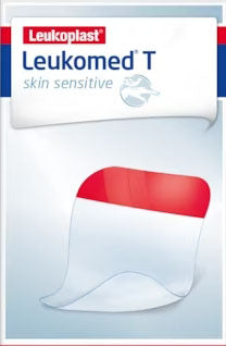 Leukomed t skin sensitive medicazione post-operatoria trasparente con massa adesiva in silicone 7,2x5 cm 5 pezzi