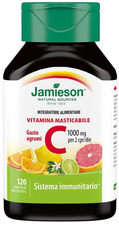 Jamieson Vitamin C 1000 Chewable Citrus 120 Tablets