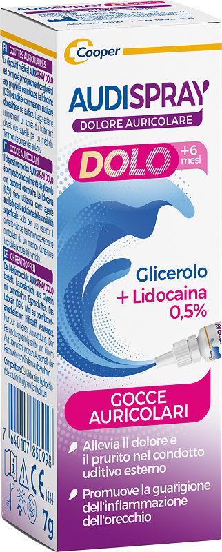 Audispray dolo +6 mesi gocce auricolari bambini 7 g