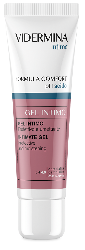 Vidermina intima formula comfort ph acido gel intimo protettivo e umettante nuova formula 30 ml