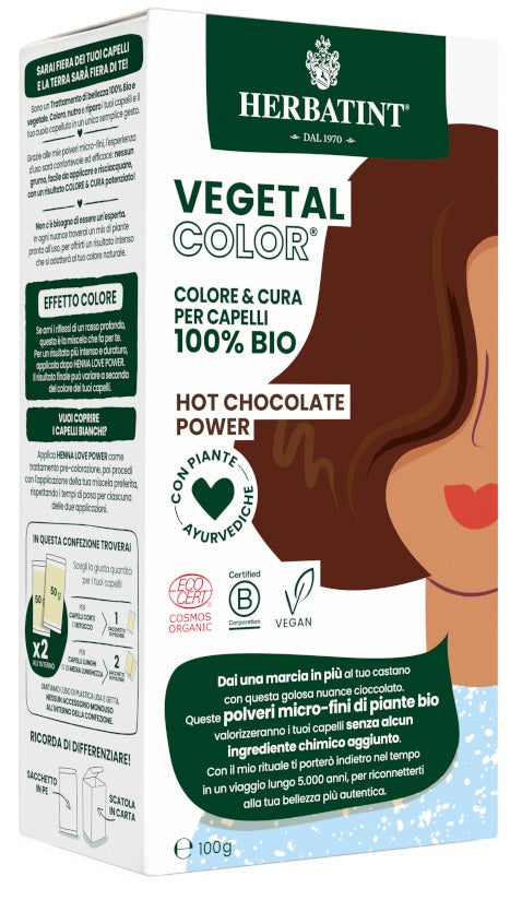 Herbatint vegetal color hot chocolate power ita 100 g