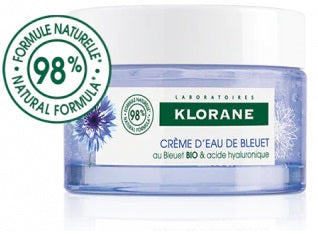 KLORANE - gel crema risveglio fresco fiordaliso bio acido ialuronico 50 ml