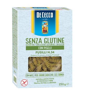 De cecco fusilli n34 con guisantes 250 g