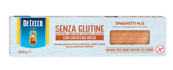 De cecco spaghetti n12 lenticchie rosse 250 g