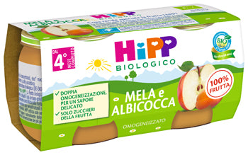 Hipp papilla ecológica albaricoque/manzana 2x80 g