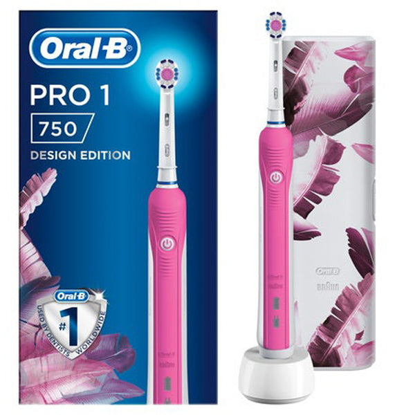 Oralb pro1 rosa cross action spazzolino elettrico 3d white rosa