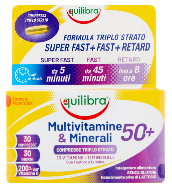 Multivitaminas y minerales 50+ 30 comprimidos