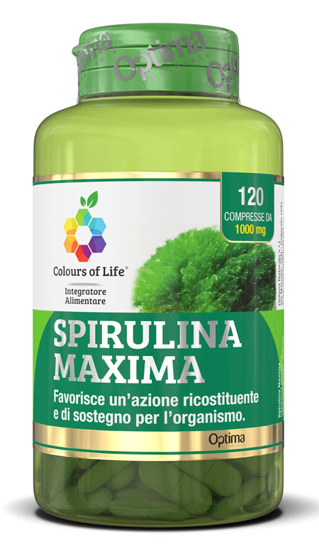 Colors of life spirulina maxima 120 tablets