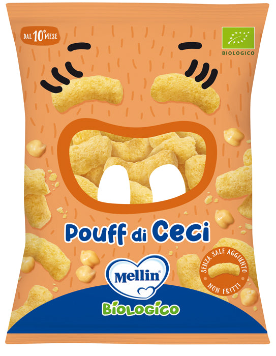 Mellin snack puf de garbanzos ecológico 20 g