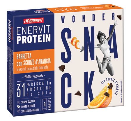 Enervit protein snack orange peel vegetable 8 bars 27 g