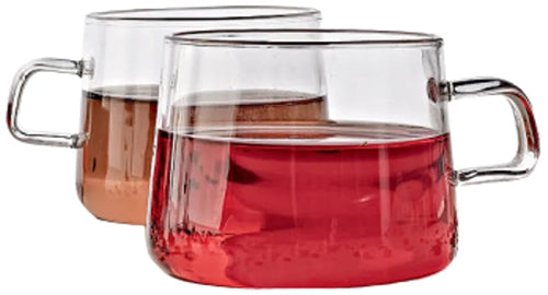 Neavita set 2 tazze in vetro da 300 ml