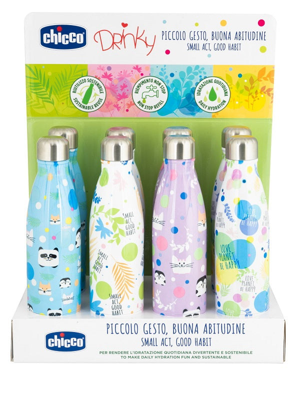 Chicco bottiglia inox da 500 ml display box