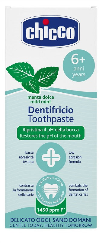 Chicco dentifricio menta dolce 6 anni+ con fluoro