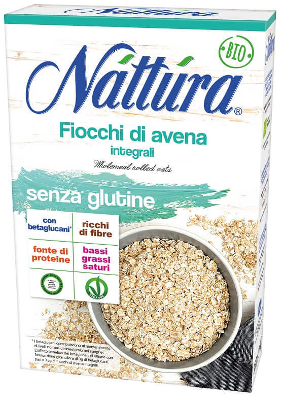 Nattura fiocchi di avena integrali bio 350 g
