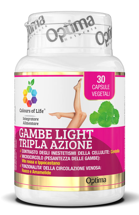 Colours of life legs light triple action 30 vegetable capsules 850 mg