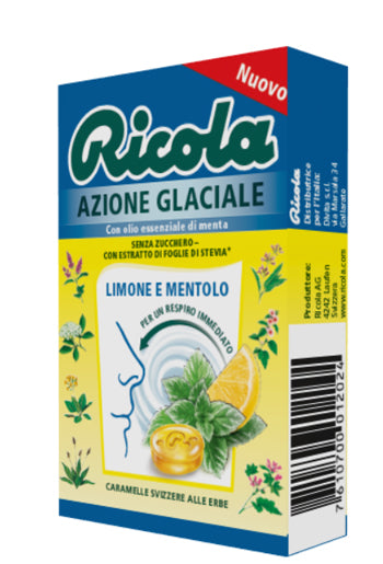 Ricola azione glaciale limone e mentolo 50 g