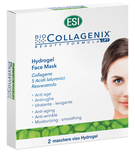 Esi biocollagenix hydrogel face mask 2 pezzi