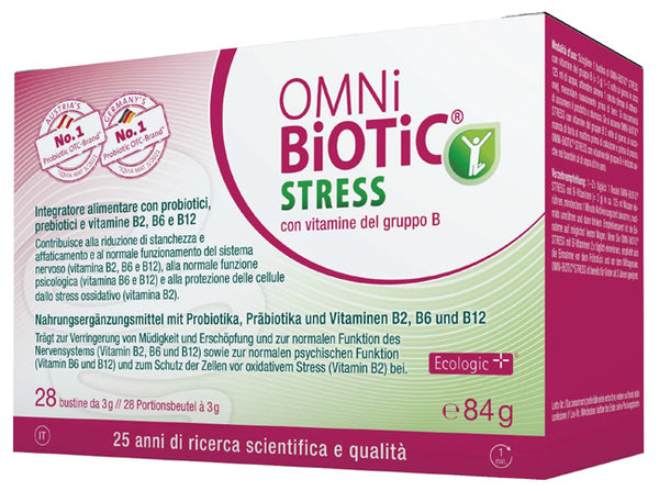 Omni estrés biótico vitaminas del grupo B 28 sobres de 3 g