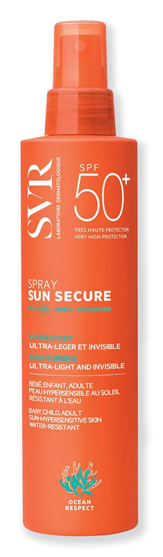 SVR - Sun Secure - Spray Biodegradabile Latte Spray Viso e Corpo SPF50+ 200 ml