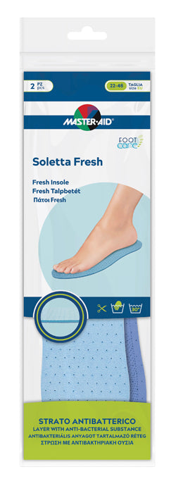 Master-aid footcare soletta fresh ritagliabile 2 pezzi i2