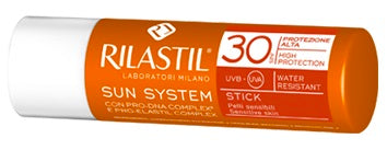 Rilastil sun system photo protection terapy stick transparente spf 30 4 ml