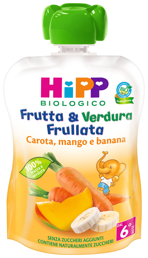 Hipp organic fruit &amp; vegetables carrot mango banana 90 g