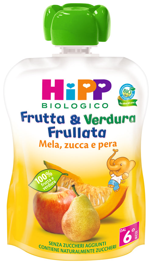 Hipp organic fruit &amp; vegetables apple pear pumpkin 90 g