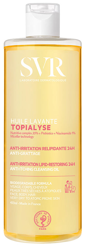 SVR - Topialyse - Huile Lavante Detergente Relipidante Anti-Prurito 400ml