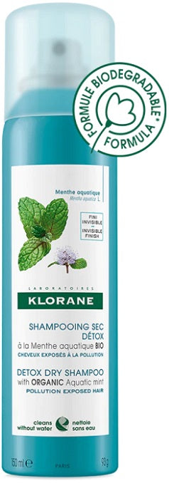 KLORANE - shampoo secco menta 150 ml