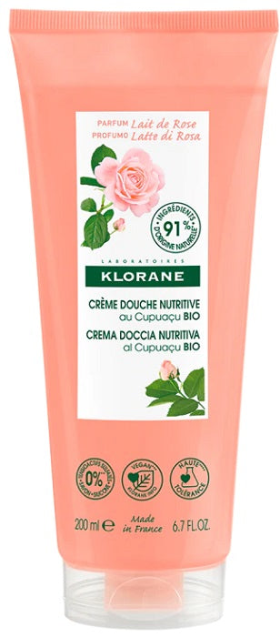 Klorane crema doccia latte di rosa 200 ml