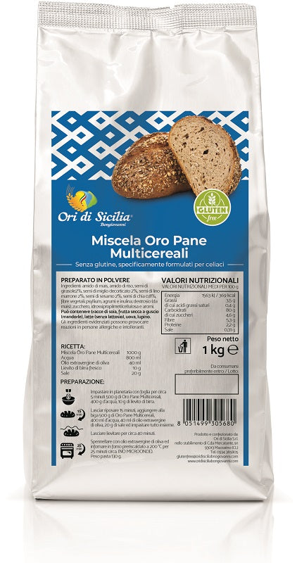 Ori di Sicilia pan multicereales mix gold 1 kg