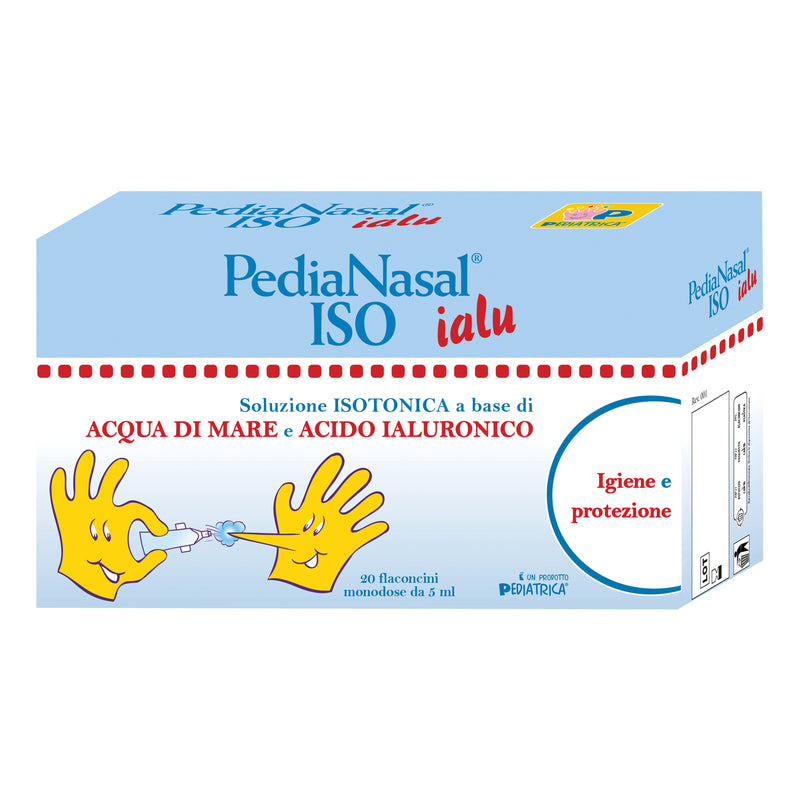 Pedianasal isotonic solution hyaluronic acid 20 vials of 5 ml