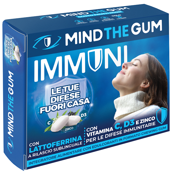 Mind the gum immuni con lattoferrina 18 gomme confettate senza zucchero