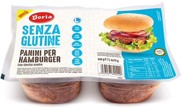 Bocadillos de hamburguesa Doria 4x75 g